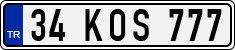 License plate of Turkey, Regular plates