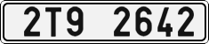 License plate of the Czech Republic, Cars (2001)