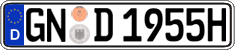 German license plate, Plates for oldtimers (type 