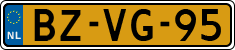 License plate of the Netherlands, Heavy Commercial Vehicles (1994 system)