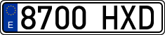 License plates of Spain, Ordinary (2000)