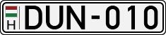 license plates of Hungary, Cars (1990)