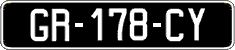 French license plate, SIV (oldtimers)