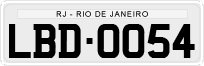 License plate of Brazil, Private owners (1990)