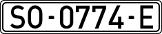 License plates of Spain, 1971 year series
