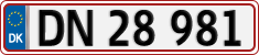 License plate of Denmark, Regular plates