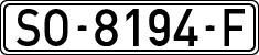 License plates of Spain, 1971 year series