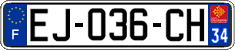 French license plate, SIV (ordinary)