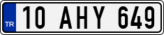 License plate of Turkey, Regular plates