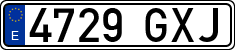 License plates of Spain, Ordinary (2000)
