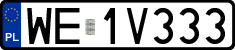 License plates of Poland, Regular car plates