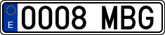 License plates of Spain, Ordinary (2000)