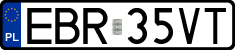 License plates of Poland, Regular car plates