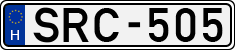 license plates of Hungary, Cars (1990)