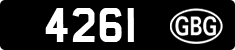License plate of Guernsey, Regular plates