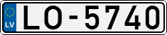 License plate of Latvia, Regular car plates