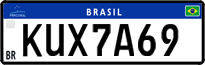 License plate of Brazil, Private owners (Mercosul)
