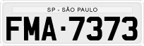 License plate of Brazil, Private owners (1990)