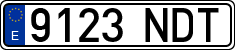 License plates of Spain, Ordinary (2000)