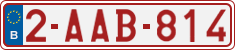 License plate of Belgium, Regular plates (2010)