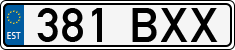 License plate of Estonia, Regular car plates