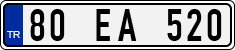 License plate of Turkey, Regular plates