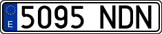 License plates of Spain, Ordinary (2000)