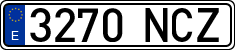 License plates of Spain, Ordinary (2000)