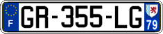 French license plate, SIV (ordinary)