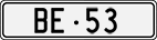 License plate of Switzerland, Cars