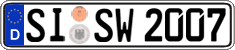 German license plate, Regular plates