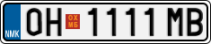 License plate of North Macedonia, Regular plates (2012)