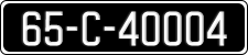 License plate of Ireland, Regular plates