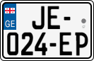 License plate of Georgia, Cars (2014)