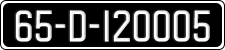 License plate of Ireland, Regular plates