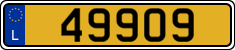 License plate of Luxembourg, Vanity Plates