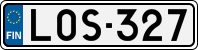 License plate of Finland, Cars