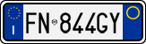 License plate of Italy, Cars (1994 year series)