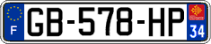 French license plate, SIV (ordinary)