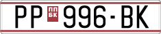 License plate of North Macedonia, Regular plates (1993)