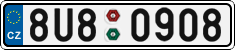License plate of the Czech Republic, Cars (2001)
