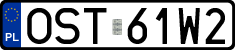 License plates of Poland, Regular car plates