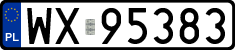 License plates of Poland, Regular car plates