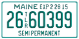 Maine, Semi Trailer (12-3456X)