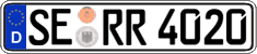 German license plate, Regular plates