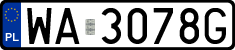 License plates of Poland, Regular car plates