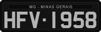 License plate of Brazil, Oldtimers (1990)
