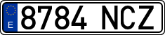 License plates of Spain, Ordinary (2000)