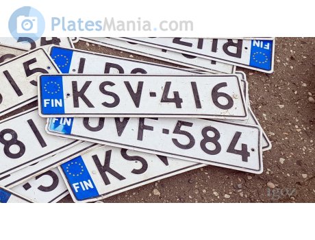 KSV-416, License plate without vehicle
