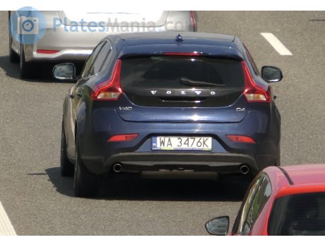 WA 3476K, Volvo V40